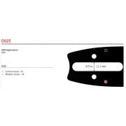 Láncvezető 3/8 40cm 1,6mm 60 szem Archer