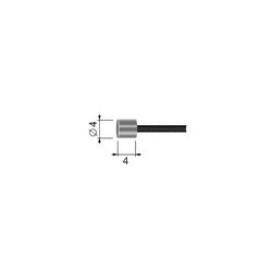 Bowden univerzális 2,5m - 4mm-es véggel