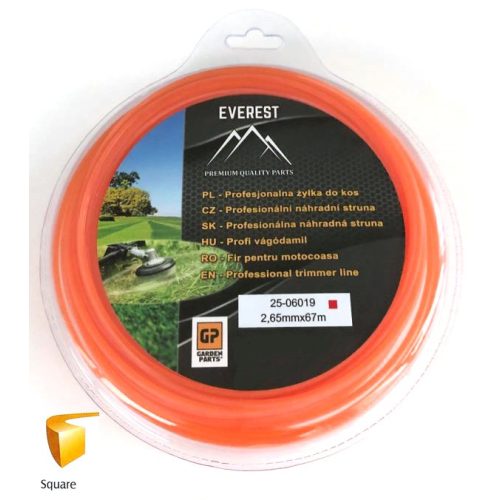 Damil 2,65mm x 67m - négyszög